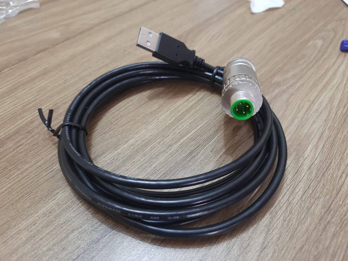 M12 A code 4 pole screw to USB A Cable assembly