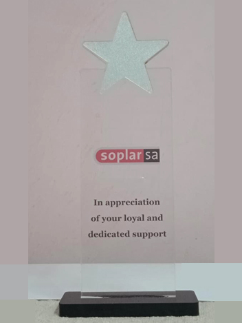 appreciation flat rec from Soplar SA.